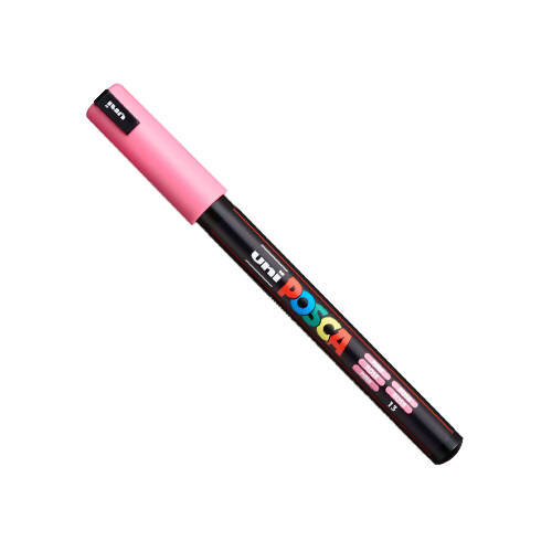 Маркер Uni POSCA PC-1MR 13 розовый, 0,7 мм игольчатый 1 шт