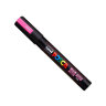 Маркер Uni POSCA PC-5M флуоресцентно-розовый, 1.8 - 2.5 мм, пулевидныйнаконечник (цвет F13)