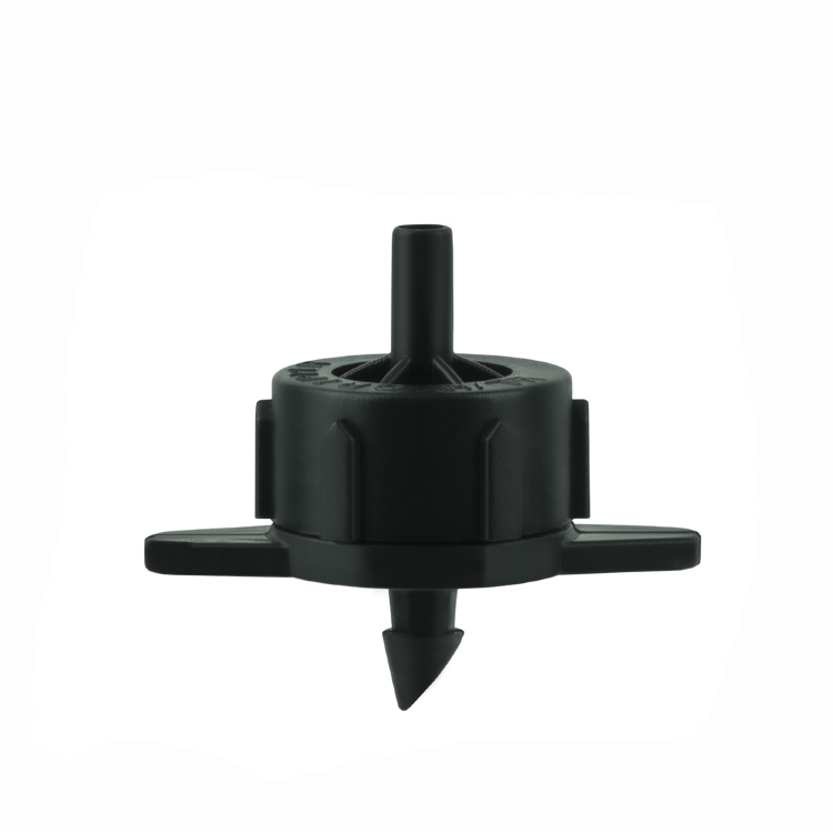 Капельница компенсированная разборная 1/4" Черная 4л/ч 0,8-3,2 bar, арт: PCT0104